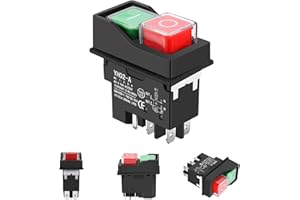 Idota Interrupteur KJD17 5 Broches 16A 250V Interrupteur Betonniere Electrique