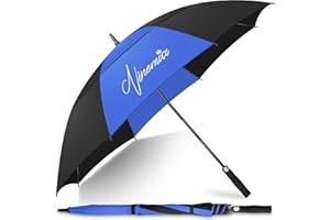NINEMAX Parapluie De Golf Solide 62/68 Inch Parapluie De Golf Grande Taille Automatique Ouverture Parapluie Grand Résistant au Vent pour Homme Femme