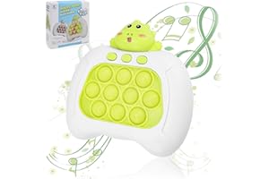 SPRHR Juego Pop it Electronico, Descompresión Rompecabezas Popit Juguete Electronico con 4 Modos, Juguete de Empuje Rápido para Niños Desarrollo Temprano y Entrenamiento de Concentración(Verde)