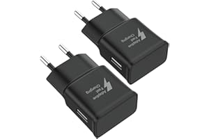 BOLUX-JS 15W 2er Pack USB Ladegerät Stecker, Schnellladestecker Netzteil Adapter für Samsung Galaxy S20, S10, S9, S8, S7, S6, A15, A55, A56, A25, A35, S21, A34, A05S, A54, A52 und andere Smartphones/Geräte