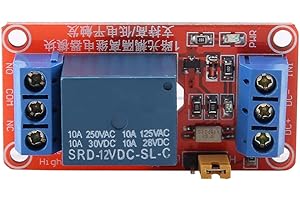 HILITAND Elektromechanische Przekaźnik Optokopplermodul Einkanaliger High & Low-Trigger 5V / 12V / 24V (12V)