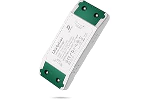 DUSKTEC Transformador 220V a 12V, LED Driver 2,5A 30W DC, Fuente de Alimentación Voltaje Constante 220V-240 AC 50/60Hz, salida 12 Vdc para Bombillas y Tiras de Luz, Tira y Lámpara LED