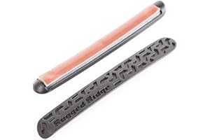 Rugged Ridge RealTruck Elite Türgriff-Einsätze, schwarze Lauffläche | 13311.49 | passend für Jeep Wrangler JK 4-Türer 2007–2018