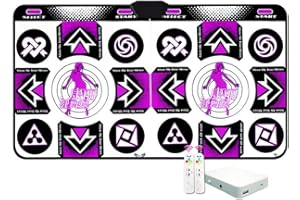 Stecto Doppelte Tanzmatte, Tanzmatte, rutschfest, langlebig, verschleißfest, Tanzmatte, Tanzmatte, Tanzmatte, Pad Dancer Blanket t mit USB PC, 165 x 81 cm