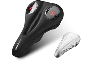 ROCKBROS Cubierta de Gel de Asiento Funda de Sillín Bicicleta MTB Montaña Carretera Suave con Funda Impermeable y Antipolvo Transpirable
