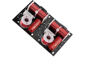 2 st högtalare frekvens avdelare panel, 400W diskant/bas 2 enheter HIFI-högtalare, 4-16 ohm hög effekt impedans Hi-Fi ljud cr
