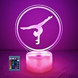3D Ginnastica Luce Della Notte Lampada 7/16 Cambiamento di Colore LED USB Power Telecomando Kids Toys Gift Decor Decorazioni 