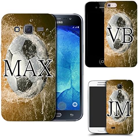 PERSONALISED INITIALS MONOGRAM MOBILE PHONE CASE FOR Sony Xperia M4 aqua - - water football
