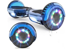 ‎VOUUK VOUUK Hoberboard 6,5-Zoll-Hoverboard mit Zwei Rädern, Mit Bluetooth-Lautsprecher, Mit LED-Lichtern Geeignet für Kinder und Erwachsene