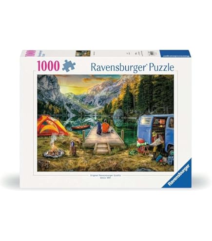 Trefl Premium Plus Quality - Puzzle Tea Time: Reizen met de camper - 1000 stukjes, Serie geschilderde nostalgische afbeeldingen, Perfect passende elementen, voor volwassenen en kinderen vanaf 12 jaar Trefl Premium Plus Quality - Puzzle Tea Time: Reizen met de camper - 1000 stukjes, Serie geschilderde nostalgische afbeeldingen, Perfect passende elementen, voor volwassenen en kinderen vanaf 12 jaar