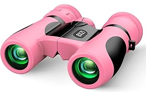 ANGINNE Upgrade Impermeabile Compatto Binocolo per Bambini - 8x21, All'aperto Idea Giocattoli Regalo