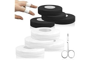 WAYMAYTECY 4 Rollen Weiß Fingertape Stark, Wasserfeste Klettertape, Hautfreundliches Sporttape für Handball, Volleyball, Elastisches Kinesiologie Tape für Torwart Training, Physio Tape für Kraftsport（40cm）
