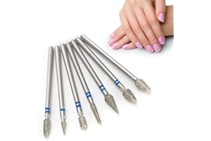 ZJCHAO Głowica szlifierska Nail Art Manicure Akcesoria do wierteł, Końcówki wygładzające do Manicure Szlifowanie i przycinanie paznokci Pilnik Narzędzia arty