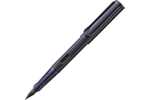 Lamy AL-star dark dusk - Stylo Plume avec grip ergonomique et plume acier en taille M - corps en aluminium léger - avec cartouche T 10 bleue - Droitier