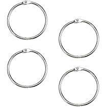 Set Anelli Rilegatura Dzmuero - 16 Pezzi Con Foratrice, Argento, Per Fogli E DIY | Facile Da Usare E Durevole - Foto 7