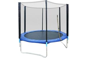 Bathrena Trampolin, 183CM 300KG Kindertrampolin Gartentrampolin Sporttrampolin Komplettset, Netz 8ft Outdoor Trampolin