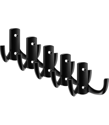 SO-TECH 5 Stuks Kapstokhaken JULIE Groot - Donker Chroom 143x76x67 Mm