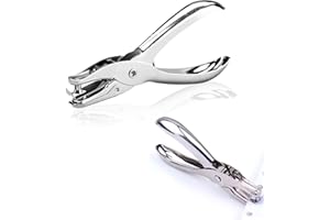 SODWES 1PCS Perforatrice,Perforatrice à Trou Unique,Pince Monotrou Perforateur De Papier En Acier Inoxydable 6mm Capacité,Perforatrice 1 Trou,Perforatrice Monotrou,Pour Papier, Photographies,Cartes Postales