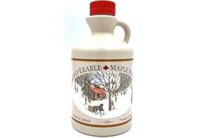 Sirop d'érable en cruchon de 1 litre - Ambré - Direct producteur - 100% pur du Canada - Les Trésors d'érable