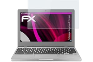 atFoliX Plastic Glass Protective Film compatible with Samsung Chromebook 4 11.6 inch Glass Protector, 9H Hybrid-Glass FX Glass Screen Protector of plastic