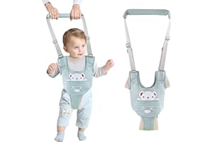 IULONEE Harnais Bébé Marche Réglable Enfant en bas âge Marche Assistant Debout et Marche Aide à l'apprentissage Infantile Harnais de Sécurité pour 9-24 mois bébé (Vert)