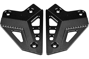 KEENSO Foot Peg Protector, Motorcycle Footrest Foot Peg Protector Heel Protective Cover Guard for Kawasaki Z900 2017-Onwards (Black) Pedals/Pedals & Accessories Pedals/pedals and accessories