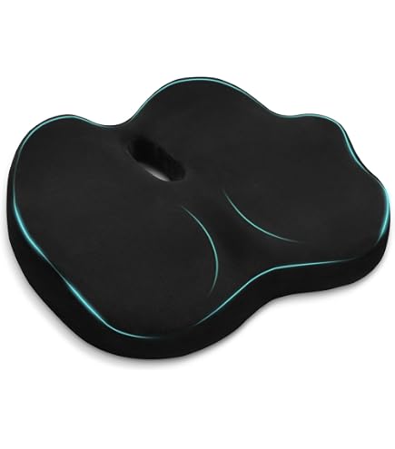 Coussin Coccyx Ergonomique En Mousse Mémoire - Soulage Dos, Sciatique Pour Bureau Et Voiture