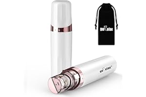 ‎GURELAX Epilierer Damen Gesicht-Gurelax, Batteriebetriebener- Gesichtshaarentferner für Frauen Gesicht, Arme, LED-Licht Haarentfernung Gesicht Damen, 18 Karat vergoldet Kopf - Alle Altersgruppen