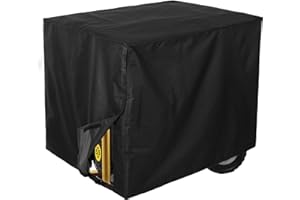 Suwimut Waterproof Universal Generator Cover 32 x 24 x 24 Inch, Weather UV Resistant Heavy Duty Cover for Portable Generators 5000-10,000 Watt, Black