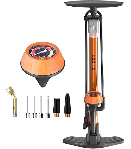 CXWXC Pompa per bicicletta tutte le valvole, pompa ad aria per