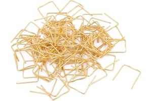 ‎SOURCING MAP sourcing map 100 Stk. Kronleuchter Verbinder Schnalle 12mm Breit für Kristall Goldener Ton 14x12x0,7mm