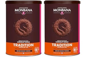 HOP CAFE Chocolat en poudre Monbana Tradition Salon de Thé - 2 x 250g