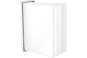 ‎LEVIATAN Leviatan Wall Display Panel System Wall Mount for Display Panels Metal Board System for Screwing on to the Wall, in Warehouse, Workshop, Laboratory + 10 White Display Panels