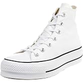 Converse Women's CTAS Lift Hi Black White sneakers Black Size: