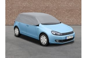 ‎APA Apa 16185 Half Car Cover with Elastic Band and Hooks Size S