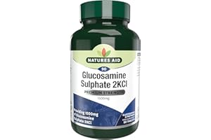 Natures Aid Glucosamine Sulphate 1500mg 90 Tablets – High Strength, Salt-Free – Supports Joint Health, Mobility, Flexibility – Gluten-Free, Non-GMO – Natural Food Supplement