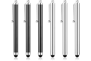 Andibro Długopisy do ekranów dotykowych, 6 szt., uniwersalny rysik do telefonu komórkowego, tabletu, kompatybilny (C)