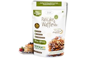 NIHKAN Gluten Free Pancake and Waffle Mix 454 g (1lb) | Tasty & Healthy | Millet Protein & High Resistant starch | Vegan & Free from | Keto & Diabetic friendly | Low carb- Sugar Free