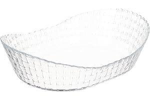 Pasabahce Habitat 1 cuenco ovalado de cristal con forma de barco BOL Schale Cappa BOL Taco Glass Bowl 260 mm 10.25 pulgadas 10585
