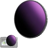 NEEWER Variable ND Filter Compatible with dji Osmo Action 5 Pro and Action 4, ND64-256 (6-8 Stops), Screw-in Neutral Density