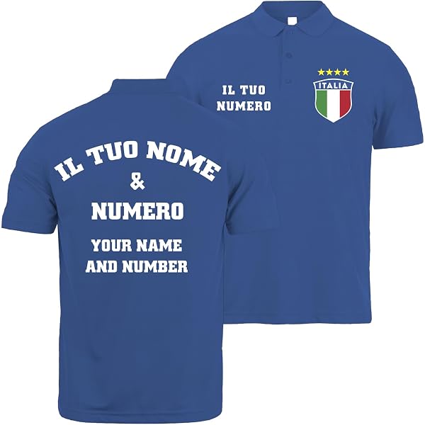 T-Shirt Ufficiale Italia Calcio D'ANDOLFO CIRO – Bianca/Azzurra, Numero 17, 100% Cotone, Stampa Diretta, Forza Azzurri