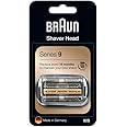 Braun Series 9 Elektrorasierer Scherkopf, Ersatzscherteil kompatibel mit Rasierer Herren Series 9, 92S, silber