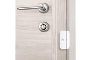 TELLUR Smart Sensor WiFi, Puerta y Ventana o Cajon y Gabinete de Oficina, Aplicación y Notificación para Móvil, Alarma y Detección Apertura y Cierre, No Necesita HUB
