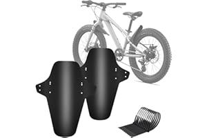 FETESNICE Juego de guardabarros para bicicleta delantera y trasera, universal, ligero y resistente a la intemperie, para bicicleta de montaña de 26 a 29 pulgadas, para bicicleta de ciudad y