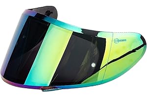 KESOTO MT V-14 Motorcycle Helmet Visor Anti-fog Pinlock Mirror for MT Stinger MT Helmet Full Face Helmet, Selected Colors - Multicolor