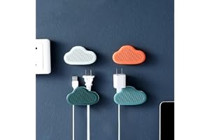 Wire Holder Wire Organizer Plug Holder Cable Organizer Electrical Cord Management Cloud Shape Finisher Wire Clamp Wire Holder Clips for Wall (4)