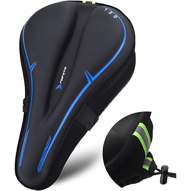 Selle de vélo en Gel pour hommes et femmes,confortable et souple,avec
