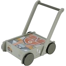 Tractor De Madera Little Dutch Con Remolque - Juguete Ecológico FSC Para Niños +18 Meses