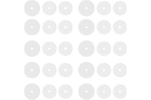 STYQUENZER 30Pcs Silicone Healing Non Pull Piercing Discs 7/9mm Clear Earrings Backs Stabilizer Silicone Earring Backs Stopper Stabilize Earlobe Support Patches Silicone Disc Pads for Piercing Bump