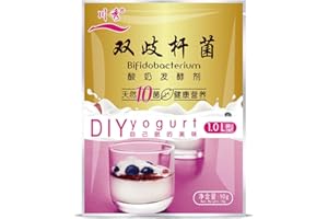 MISUVRSE Probiotic Yogurt Starter Bifidobacterium Yogurt Starter Culture 1 Box Containing 10 Each 1 Grams Packets 0.35 Onces Yogurt Starter Cultures Greek